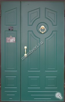 Подъездная дверь с домофоном, отделка МДФ - купить от производителя Мосдвери Подъездная дверь с домофоном, отделка МДФ