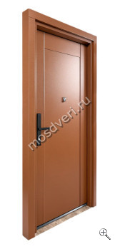 Дверь входная коричневая внутреннего открывания КДВ-026 - купить от производителя Мосдвери Дверь входная коричневая внутреннего открывания КДВ-026